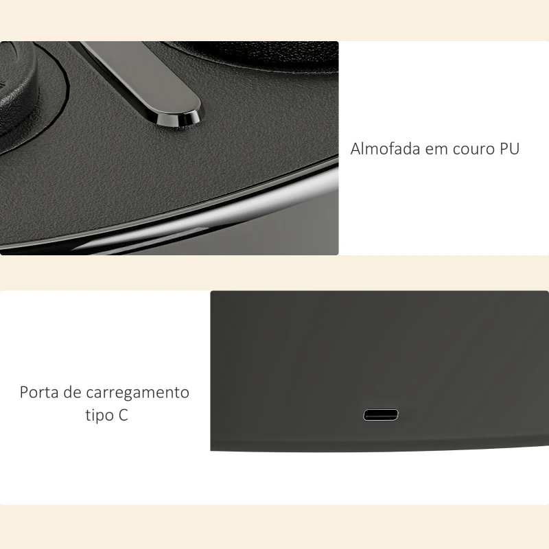 SPORTNOW Máquina de Boxe Musical com 9 Modos de Velocidade Luvas e Conexão Bluetooth Luzes LED 41,8x44,6x7,5 cm Preto