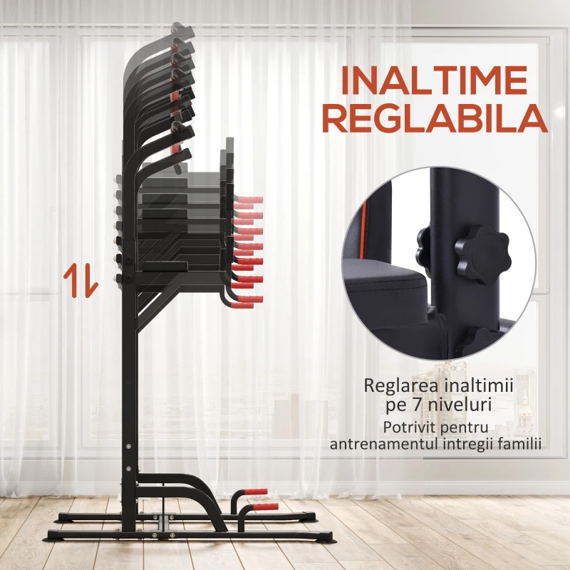 HOMCOM Bara Tractiuni Reglabila – Fitness Acasa, Max. 120 kg(m-6)