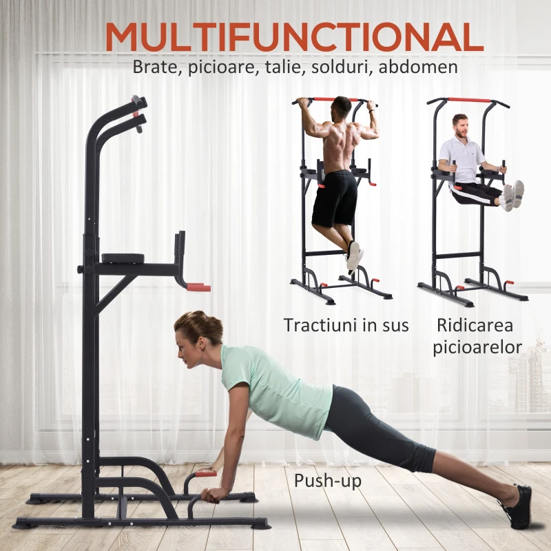 HOMCOM Bara Tractiuni Reglabila – Fitness Acasa, Max. 120 kg(m-4)