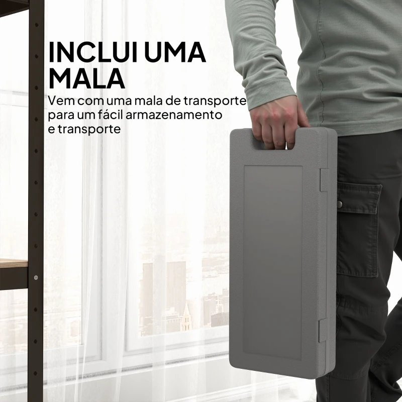 HOMCOM Conjunto de 6 Halteres Hexagonais 3 Pares de 1,5kg, 1kh e 0,5kg Conjunto de Halteres com Maleta de Transporte para Exercícios em Casa Academia Multicor