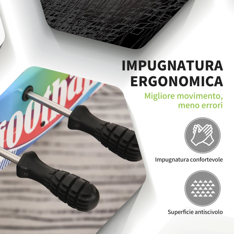 HOMCOM Calcio Balilla con 2 Tabelloni Segnapunti, in Legno, Acciaio Inox e Plastica, 86.5x43.5x63 cm, Multicolore