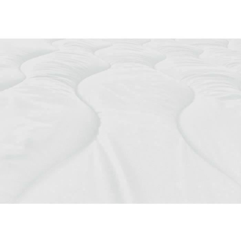 ABEIL Couette chaude Bicolore - 140 x 200 cm - Blanc et gris