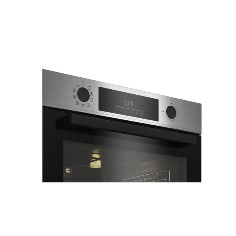 Four encastrable Pyrolyse Chaleur pulsée BEKO BBIM11300XMP Inox - Porte froide - 72L - Classe A+