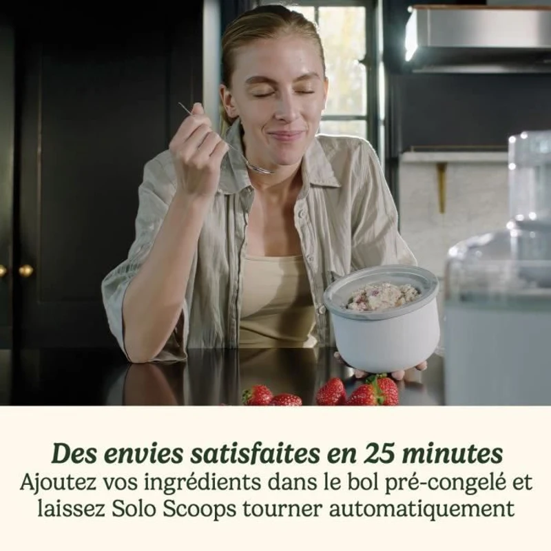 Sorbetiere  CUISINART - ICEM10E - 12 W - 475 ml - Blanc