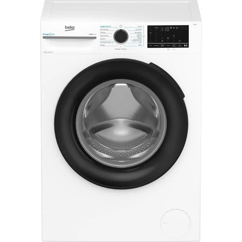 Lave-linge hublot BEKO BM3WFU410211B - 10 kg - Induction - 60 cm - 1200 trs/min - Blanc