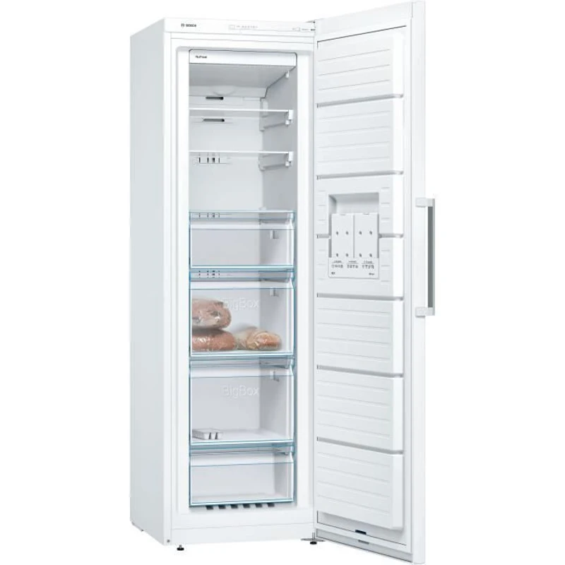 Congélateur armoire - BOSCH SER4 - GSN36CWEP - Classe E - 242 L - 186 x 60 x 65 cm - Blanc