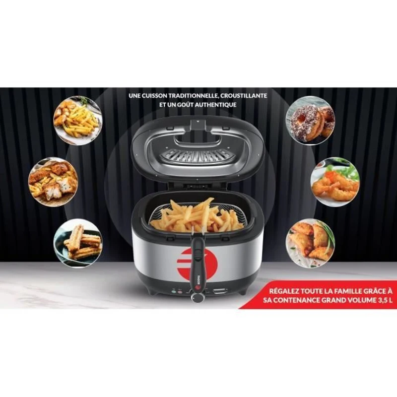 Friteuse électrique FAGOR - FG2310 - Capacité 3,5L - Jusqu'a 190°C - Filtre anti odeurs - 1800W