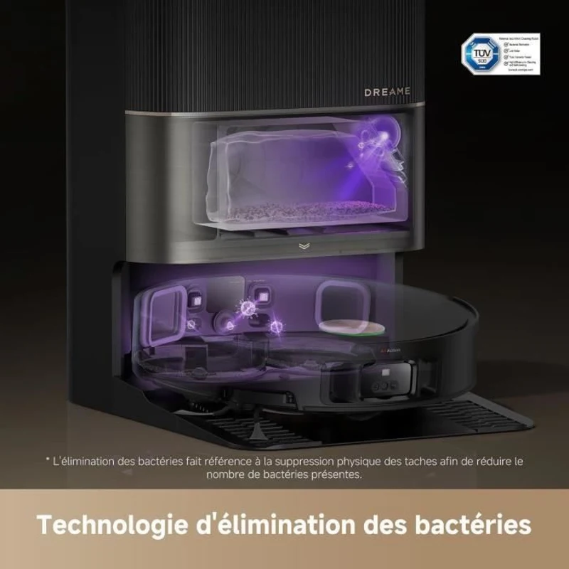 DREAME X50 Ultra Complete - Robot Aspirateur avec Station - Evitement d'obstacles par IA et Navigation a 360 - Aspiration 20 000 Pa