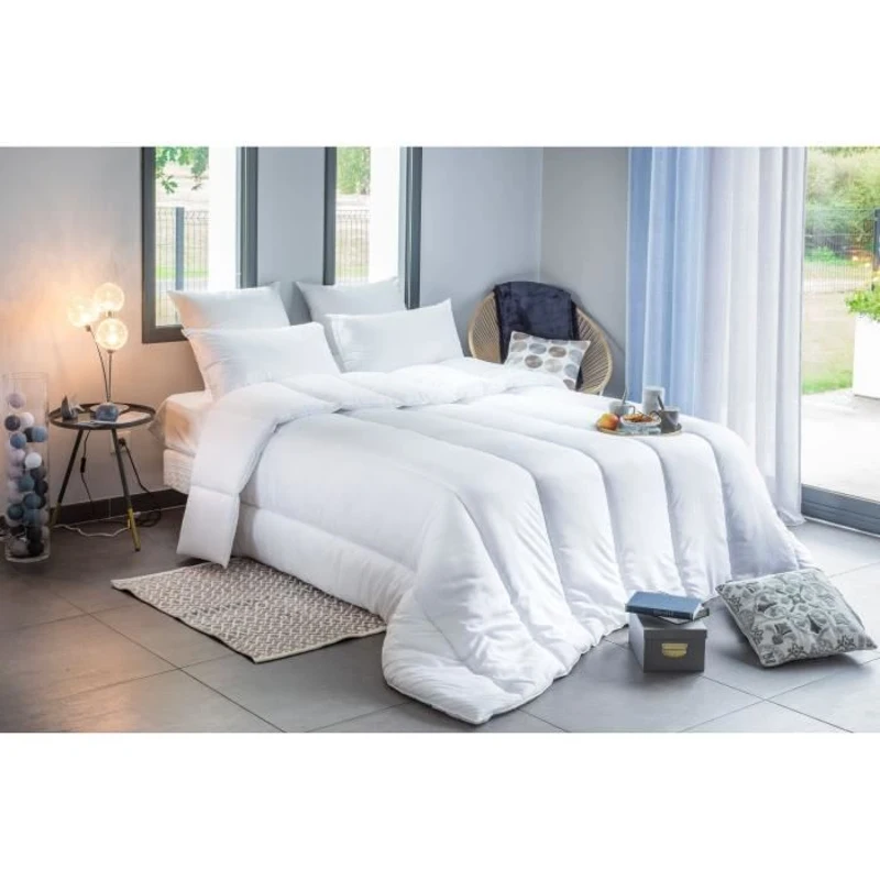 Couette légere anti-acariens - 200 gr/m² - BLANREVE - 200 x 200 cm - Blanc