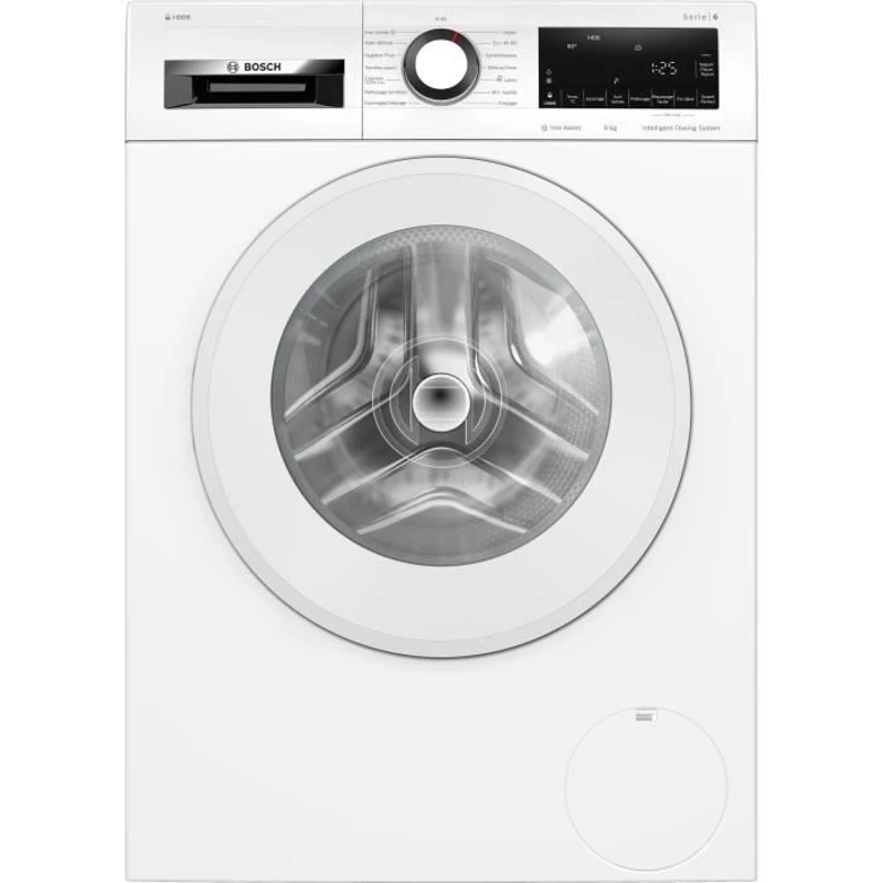 Lave-linge hublot BOSCH WGG244F1FR SER6 - 9 kg - i-DOS - Induction - L60cm - 1400 trs/min - Classe A - Vapeur - Blanc