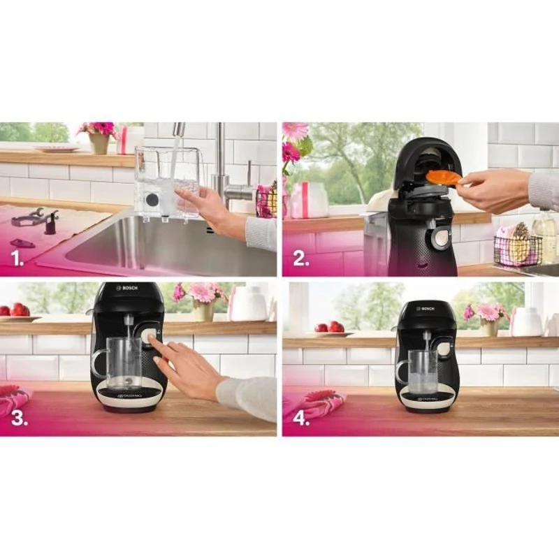 Machine a café multi-boissons - BOSCH - TASSIMO - T10 Happy vanille - 1400 W
