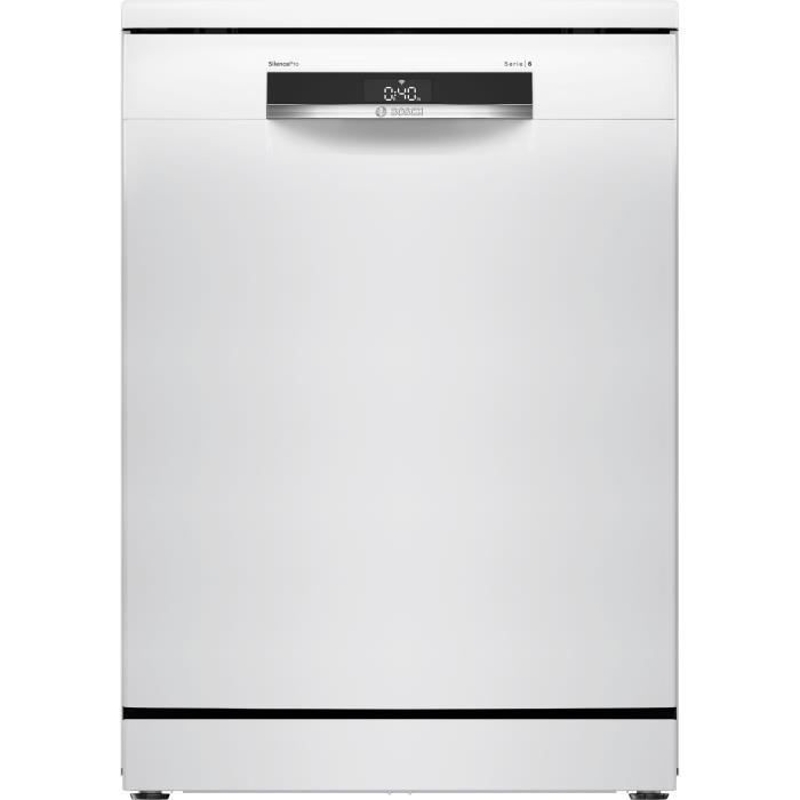 Lave-vaisselle pose libre BOSCH SSMS6ZCW12F SER6 - 14 couverts - Induction - L60cm - 38 dB - tiroir a couverts - Blanc