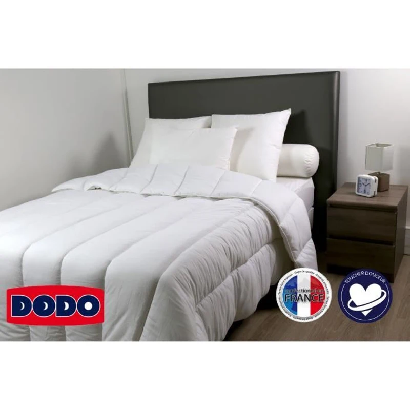 DODO Couette tempérée 250G/m² - L'IMMANQUABLE -  140 x 200 cm - Blanc