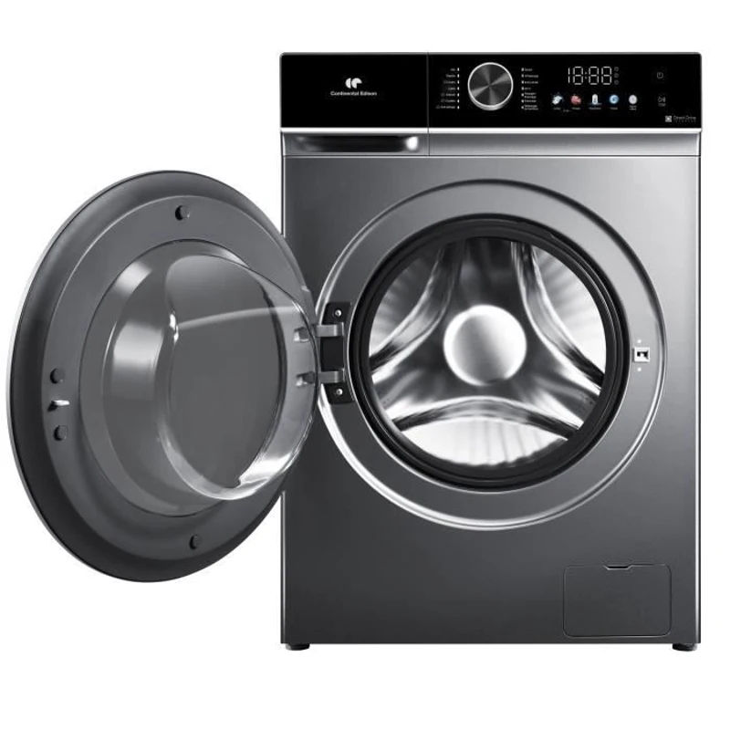 Lave-linge hublot - CONTINENTAL EDISON - CELL1012DDS1 - 10kg - MOTEUR INDUCTION DIRECTE SANS COURROIE -60 cm - 1200 trs/min - Silver