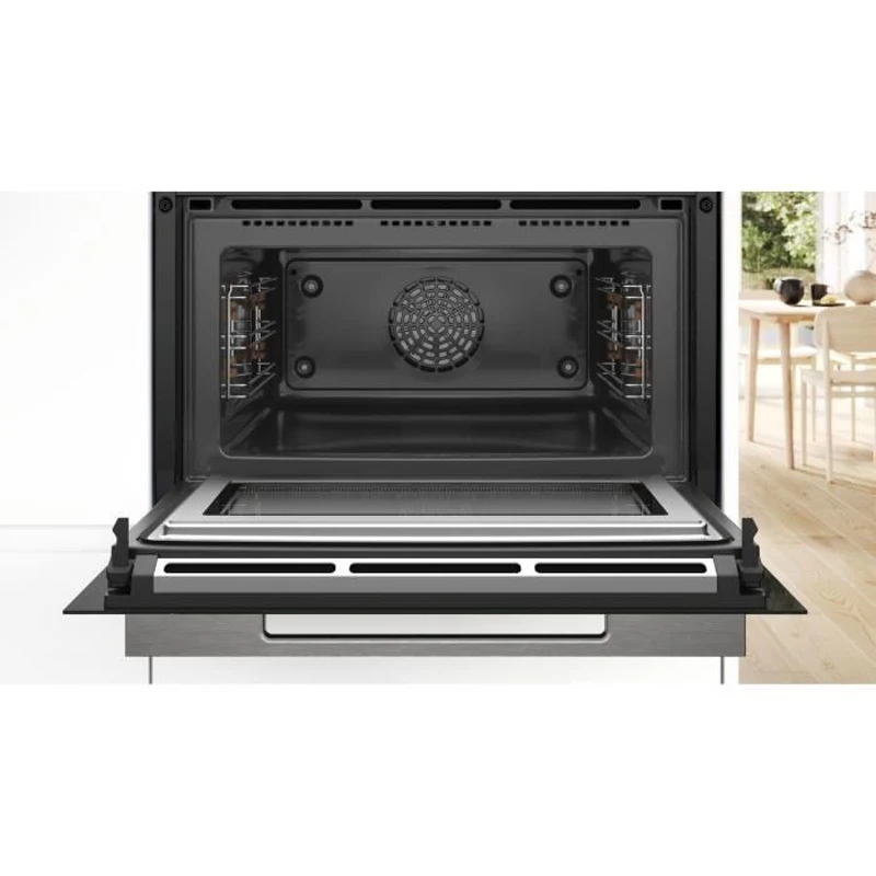 Four combiné micro-ondes encastrable BOSCH SER8 - CMG7761B1 - Noir - 45 L - 20 modes de cuisson
