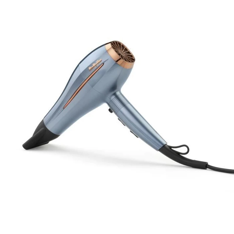 Seche-cheveux - BaByliss - D251PE - Denim Luxe - Léger - 2200 W Moteur DC High Torque- Concentrateur inclus