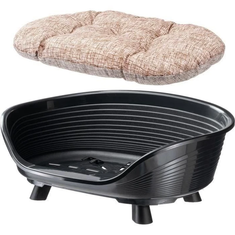 Corbeille - FERPLAST - THRONE 6 - Avec coussin relax - Noir