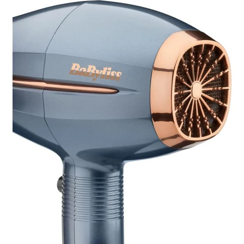 Seche-cheveux - BaByliss - D251PE - Denim Luxe - Léger - 2200 W Moteur DC High Torque- Concentrateur inclus