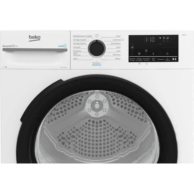 Seche-linge pompe a chaleur BEKO b300 D3H27493W - 7 kg - Induction - L60cm - Capteur d'humidité - Blanc
