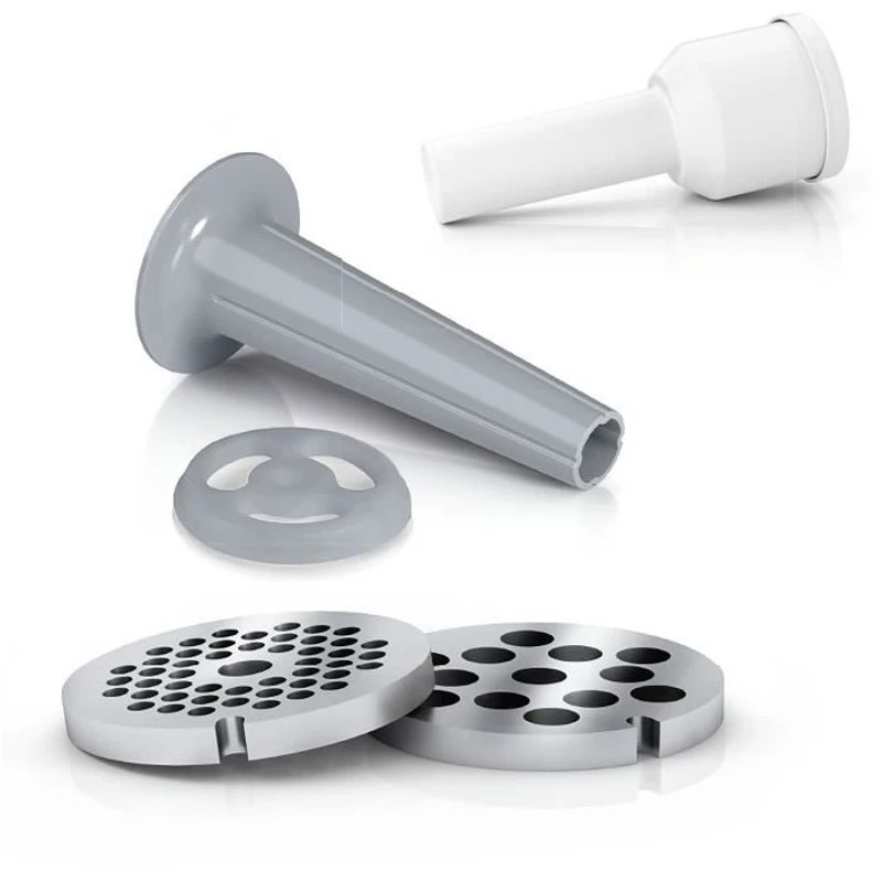 Hachoir a viande - BOSCH - MFW2510W - 2 grilles - Garnisseur de saucisses - Blanc