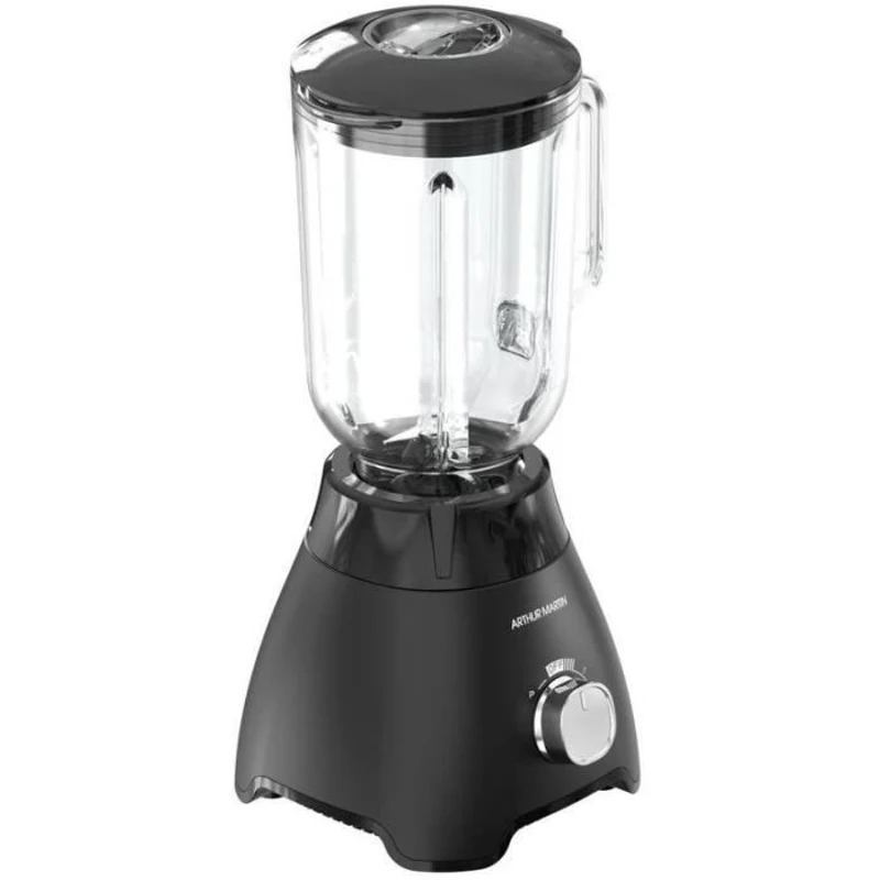 Blender - ARTHUR MARTIN - AMPB40 -Bol en verre gradué 1,5L - 400W - 2 vitesses + pulse - Gris