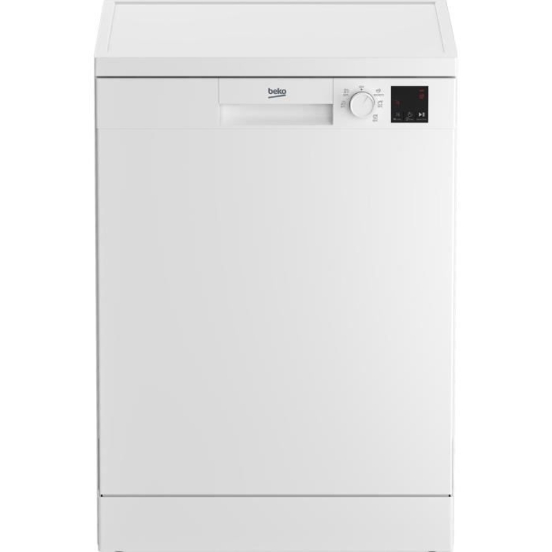 Lave-vaisselle pose libre BEKO b300 DVN05C30W - 15 couverts - L60cm - 45dB - tiroir a couverts - Blanc