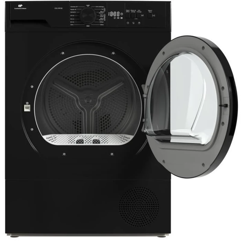 Seche-linge pompe a chaleur CONTINENTAL EDISON CESL10PCB2 - 10 kg - 60 cm - Classe E - Noir