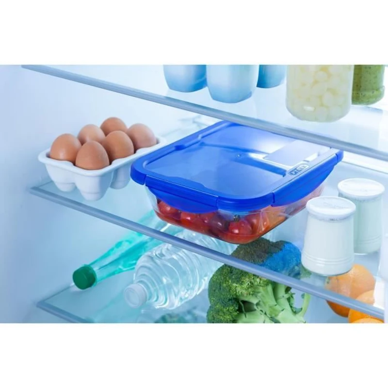 Boîte rectangulaire avec couvercle - PYREX - 1451028 - 30 x 23 cm - 3,30 L - Cook & Go - Base en verre borosilicate