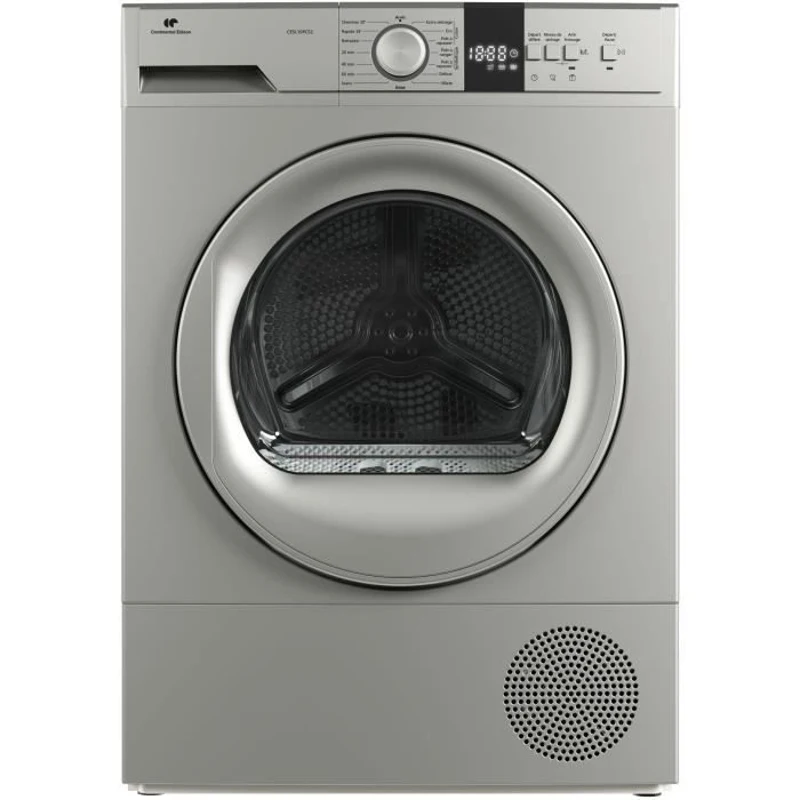 Seche-linge pompe a chaleur CONTINENTAL EDISON CESL10PCS2 - 10 kg - 60 cm - Classe E - Silver