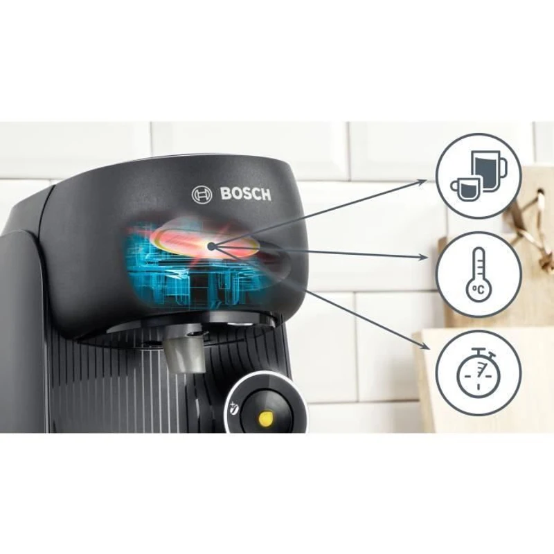 Machine a café - BOSCH - TAS16B2 - Tassimo Finesse - 1400 W - 0,7 L - Noir