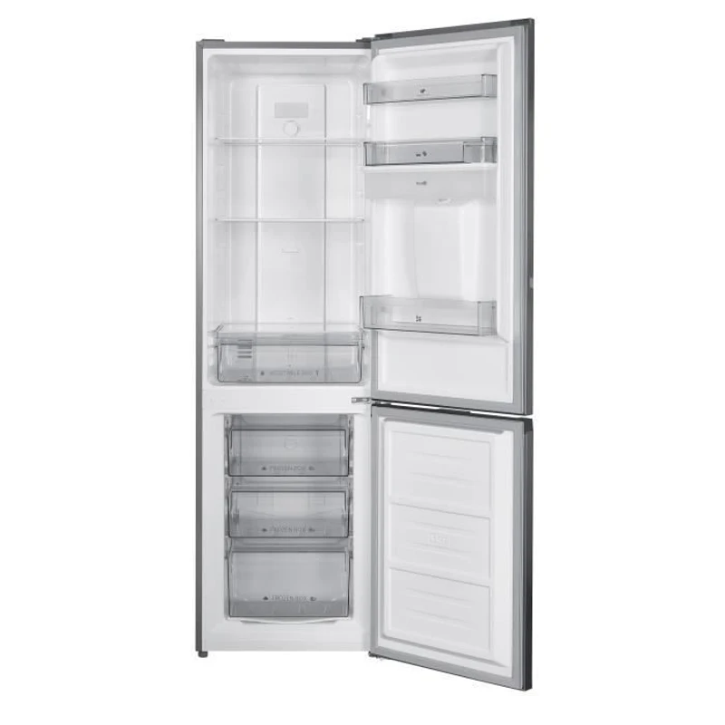Réfrigérateur congélateur bas CONTINENTAL EDISON - 251L -Total No Frost(Sans givre) - Inox - L 55 cm x H 180 cm