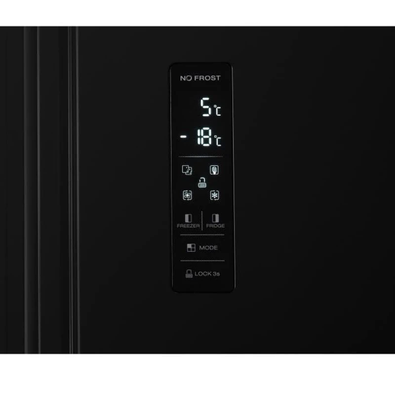 Réfrigérateur side by side CONTINENTAL EDISON - 442L - Total No Frost -Noir - Classe E