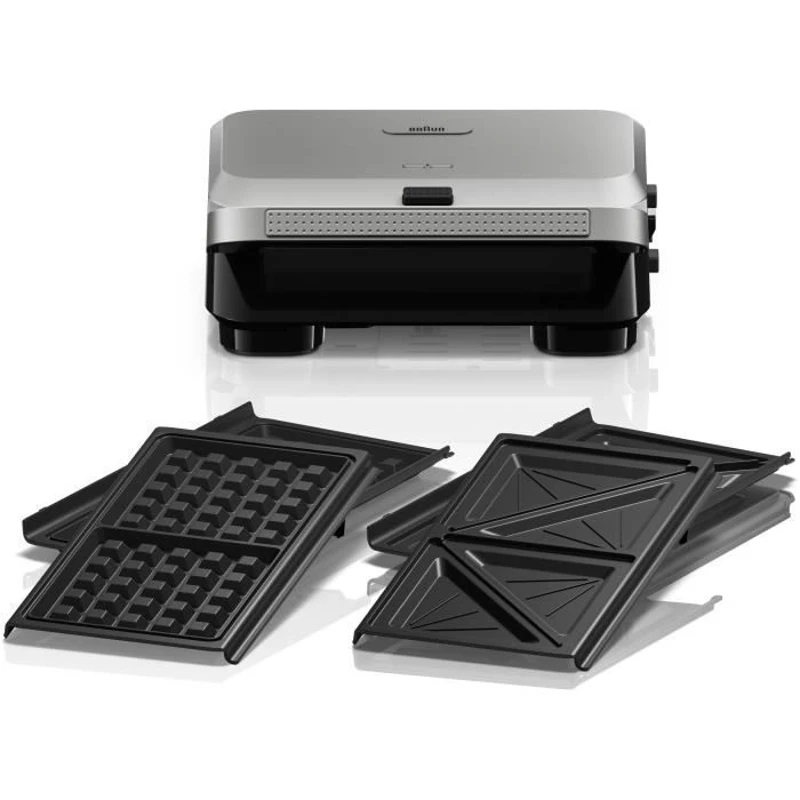 Grill - BRAUN - Sandwich Maker 5 SM5005 - 800 W - Inox / Noir