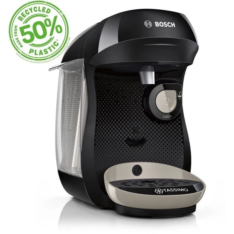Machine a café - BOSCH - TAS109E - Tassimo Happy - 1400 W - 0,7 L - Noir / Creme