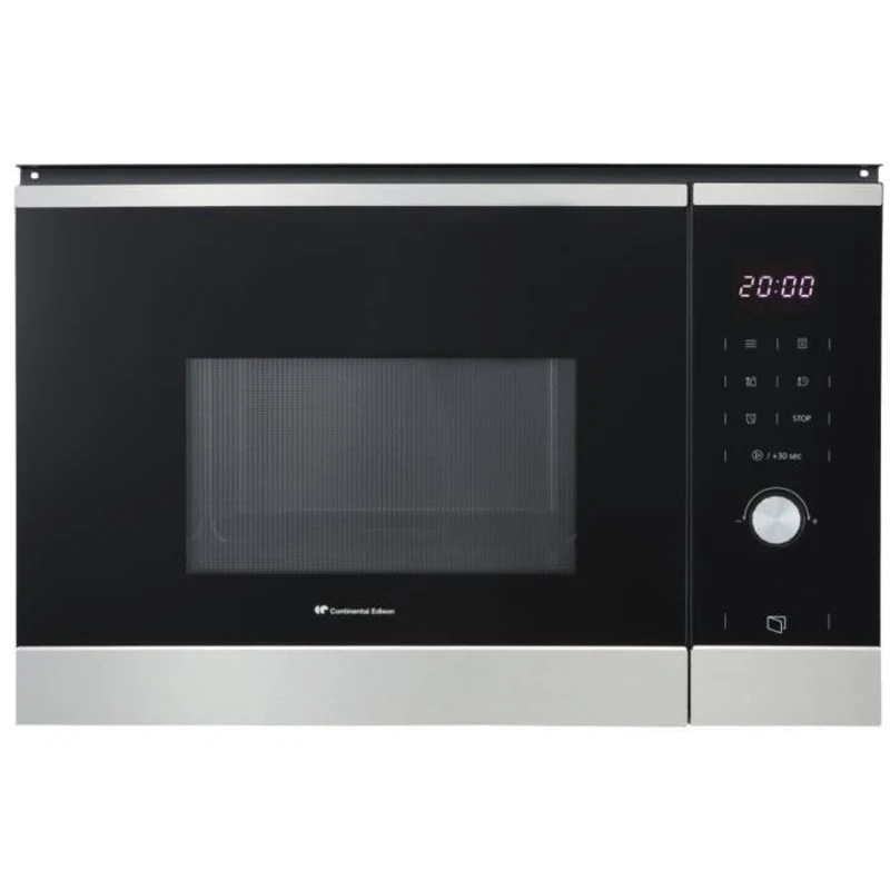 Micro ondes encastrable - CONTINENTAL EDISON - CEMO25GINE - Noir Inox L59,5 x H38,8 x P40,1 cm - 25L