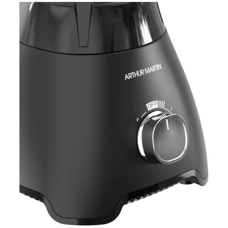 Blender - ARTHUR MARTIN - AMPB40 -Bol en verre gradué 1,5L - 400W - 2 vitesses + pulse - Gris