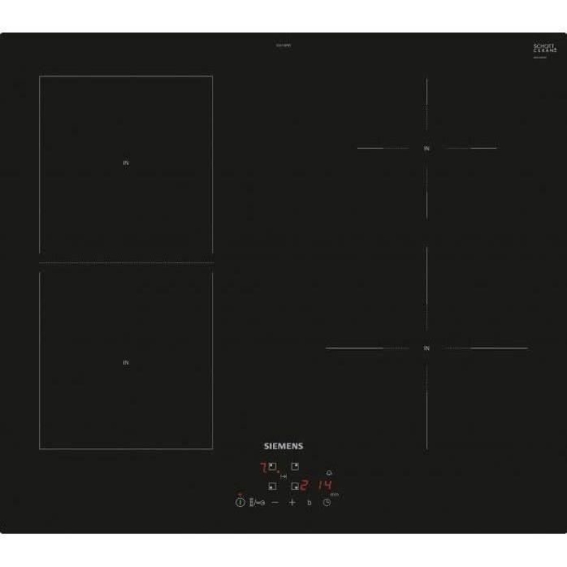 Plaque de cuisson a induction Siemens - 4 feux - 60 cm - EE611BPB5E IQ500