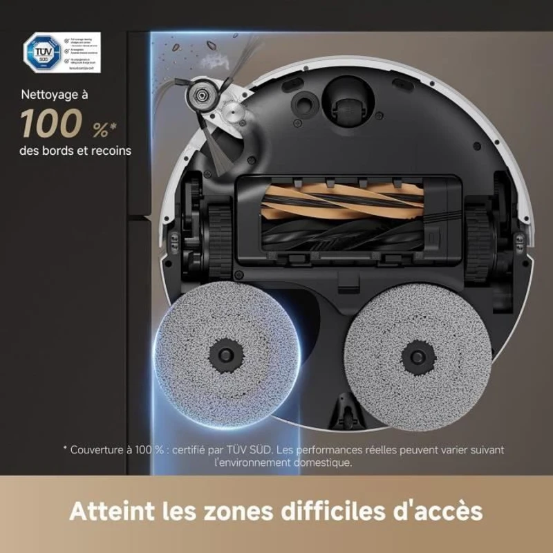 Robot Aspirateur Laveur DREAME X50 Ultra - 220 mn autonomie - 20 000 Pa - Auto-nettoyage