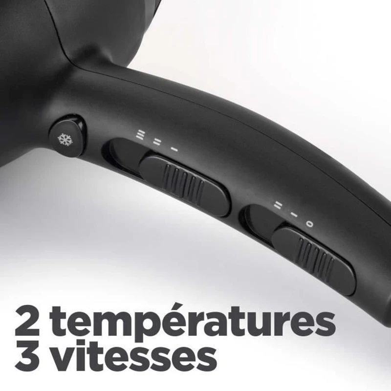 Seche-cheveux - BaByliss - D563DE Power Dry 2100 - Design Léger et Compact