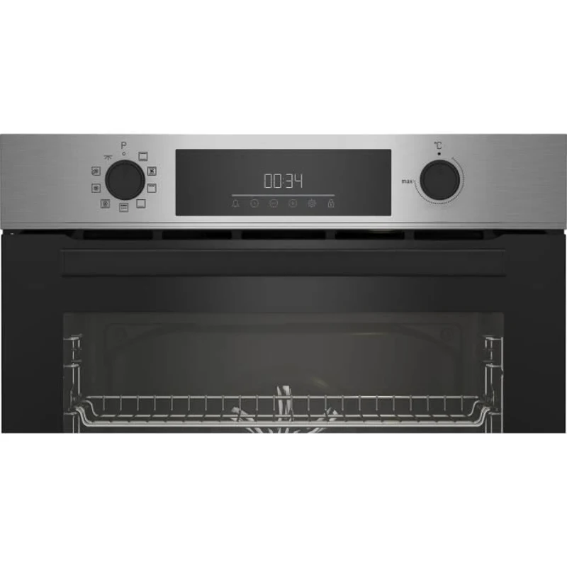 Four encastrable Pyrolyse Chaleur pulsée BEKO BBIM11300XMP Inox - Porte froide - 72L - Classe A+