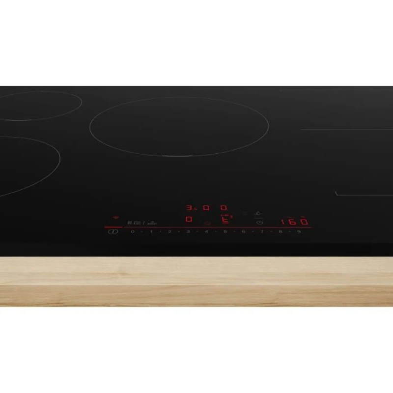 Table induction grande largeur BOSCH - 5 foyers - L80 x P52 cm - PVW831HC1E