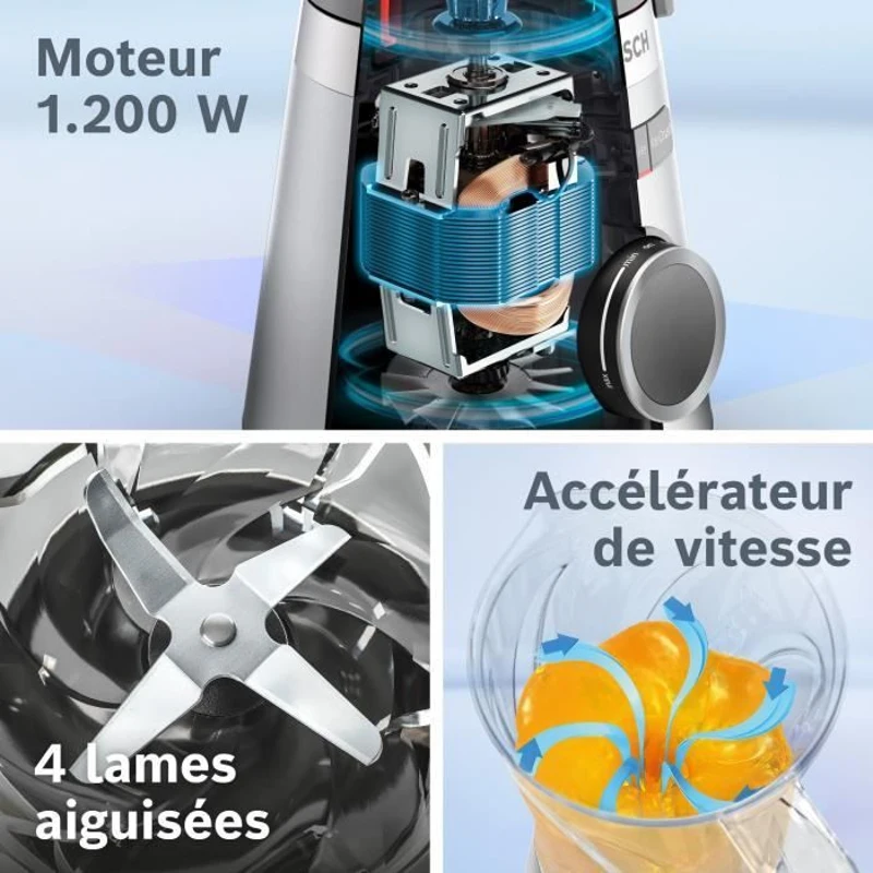 Blender - BOSCH - VitaPower/MMB614GO - Revetement noir