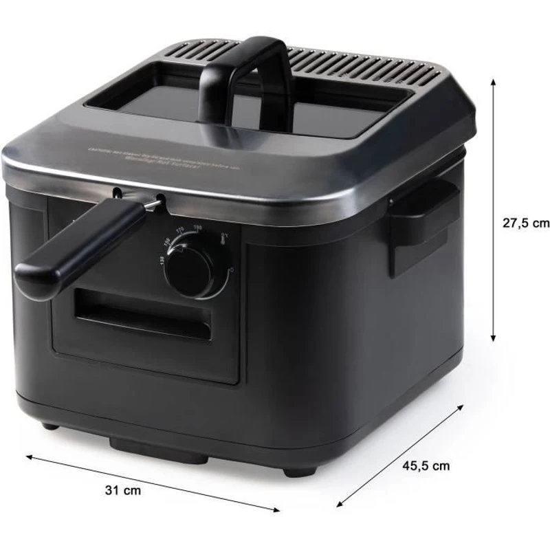 Friteuse - DOMO - DO545FR - 4L - 2000W - Température réglable 130-190°C