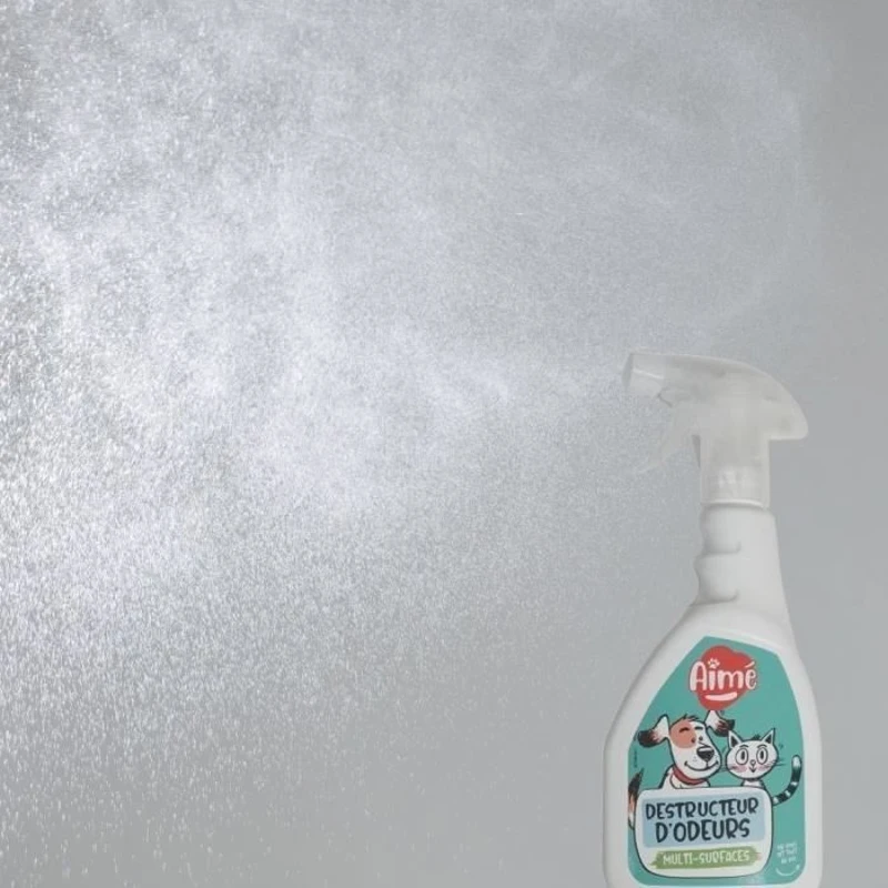 Spray anti-odeurs animaux - AIMÉ - SDESTRUCT'ODEUR pour Chat ou Rongeur - 500 ml - Parfum Muguet