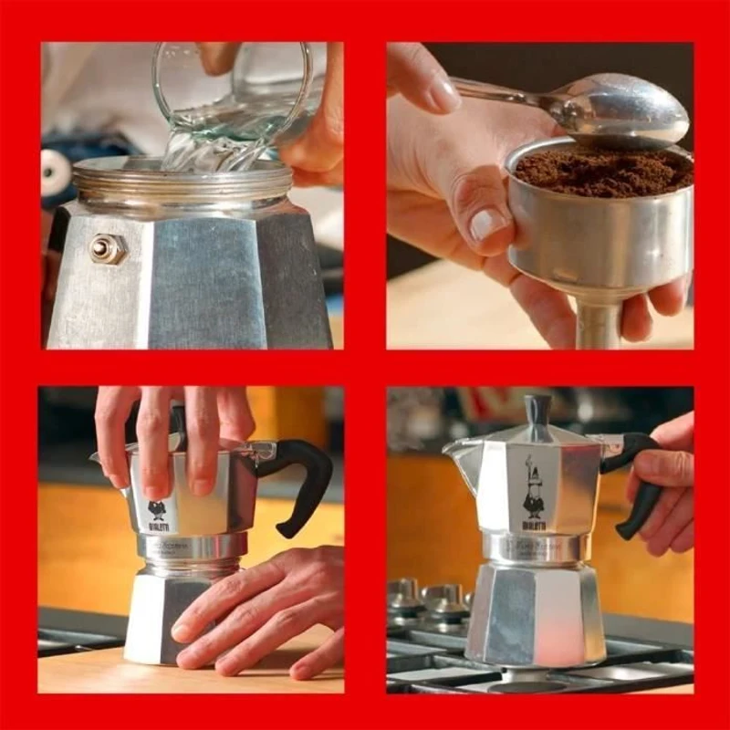 Cafetiere Italienne BIALETTI  - Moka Express - Aluminium - 4 Tasses
