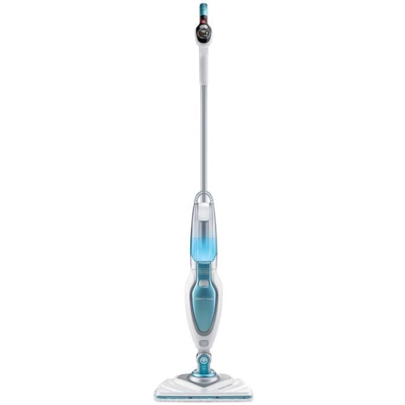 BLACK & DECKER FSM1630-QS - Balai vapeur Tete delta - 1600 W - 4 accessoires - Blanc / Bleu