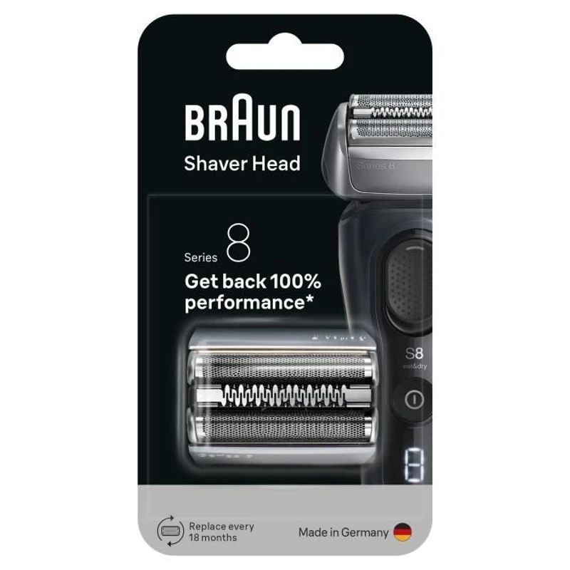 Tete de rasoir BRAUN Series 8 - 4+1 éléments - 100 % fabriqué en Allemagne