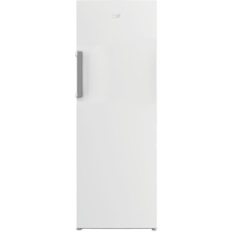 Congélateur armoire - BEKO série b100 - RFNE290L41WN - Classe E - 256 L - 5 tiroirs - 59,5 x 70 x 171,4 cm - Blanc