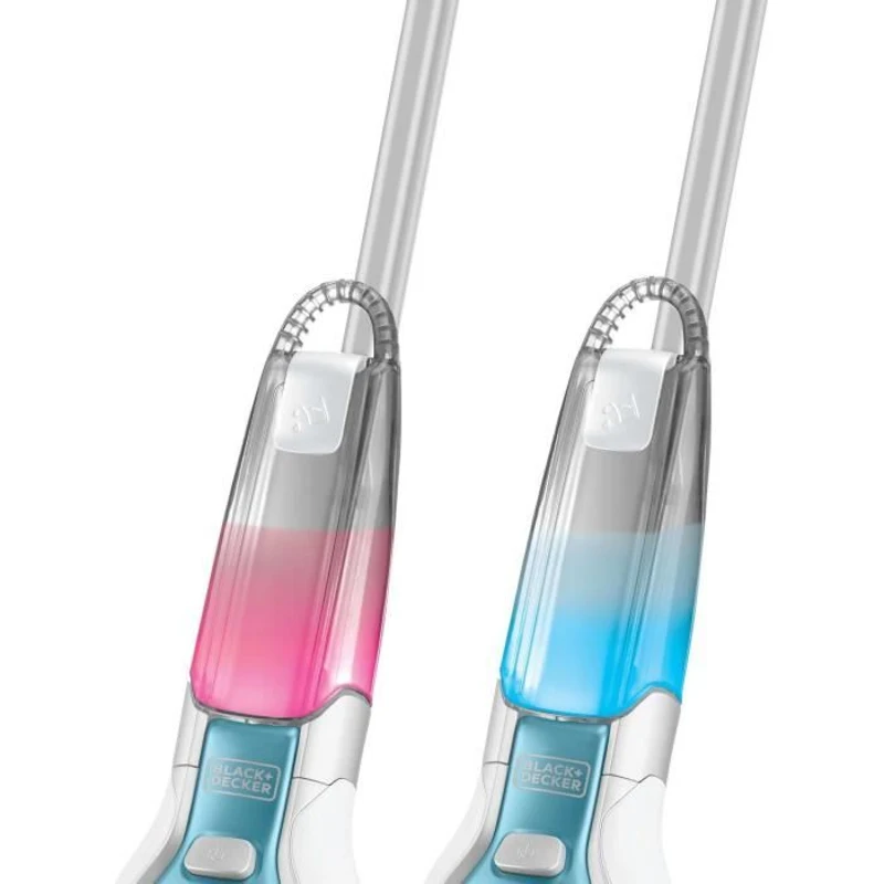 BLACK & DECKER FSM1630-QS - Balai vapeur Tete delta - 1600 W - 4 accessoires - Blanc / Bleu