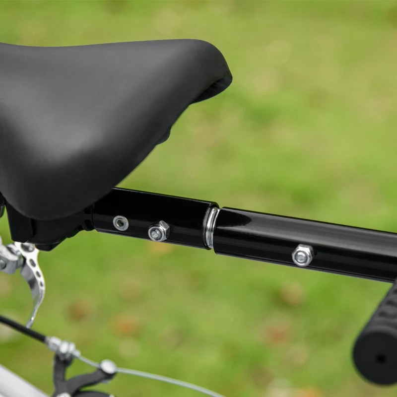 HOMCOM Reboque para Bicicleta 70 L 2 em 1 Estrutura em Aço Rodas 41 cm Engate Universal